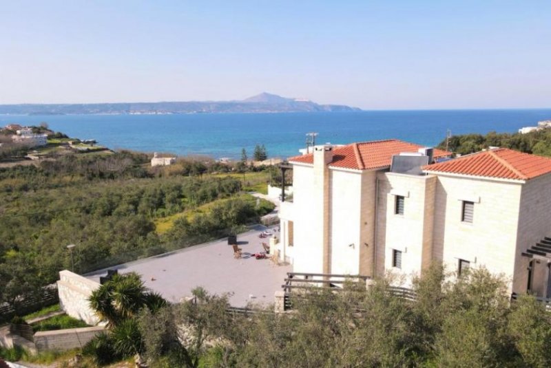 Kera bei Kalyves Luxuriöses Steinhaus mit Hamam, Pool und Meerblick Haus kaufen